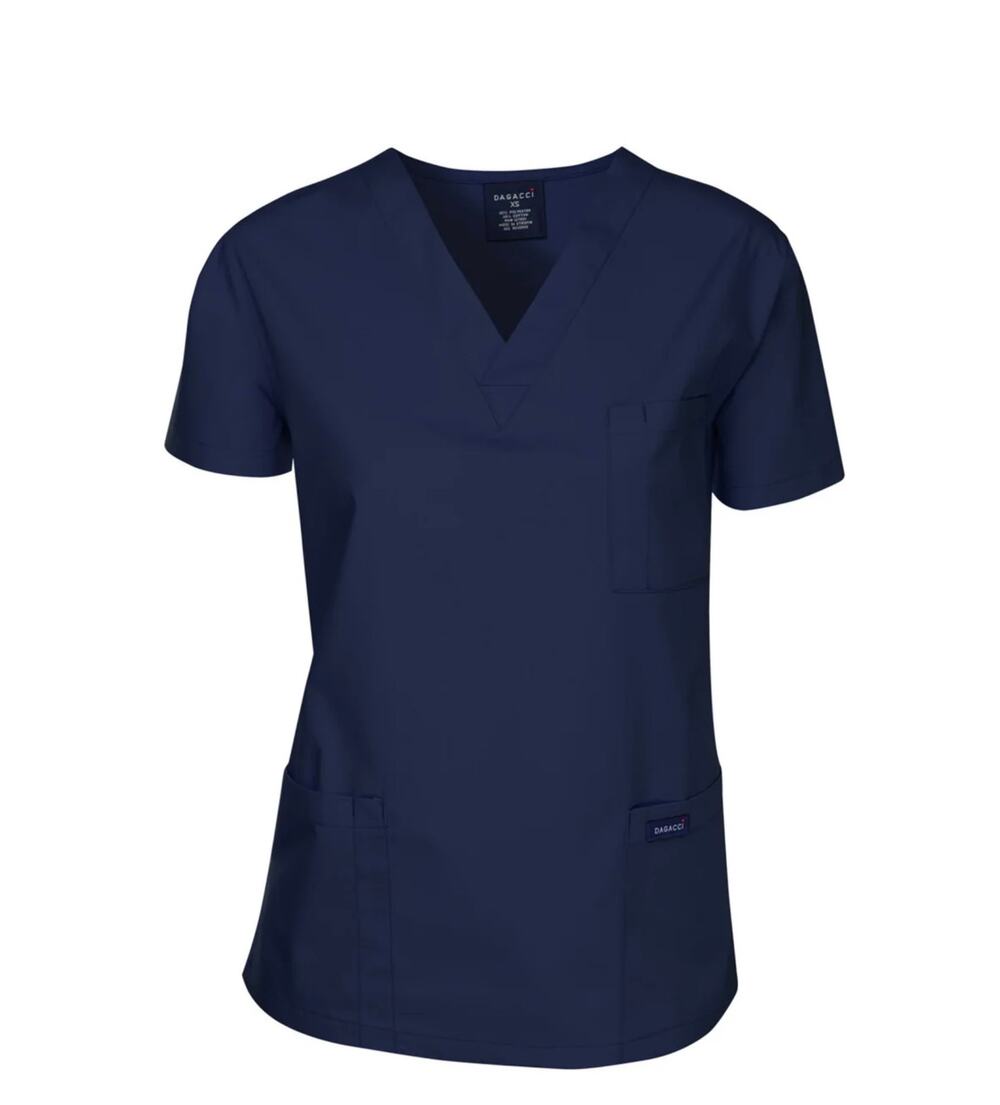  Dagacci Unisex V-neck navy scrub top Size Small NWOT